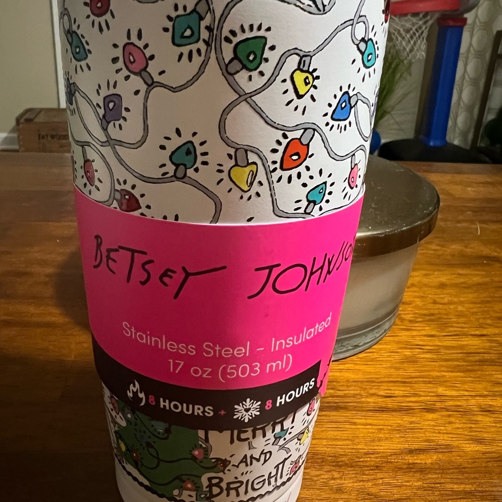 Betsy Johnson Stainless Steel Tumbler. NEW - Picture 5 of 5